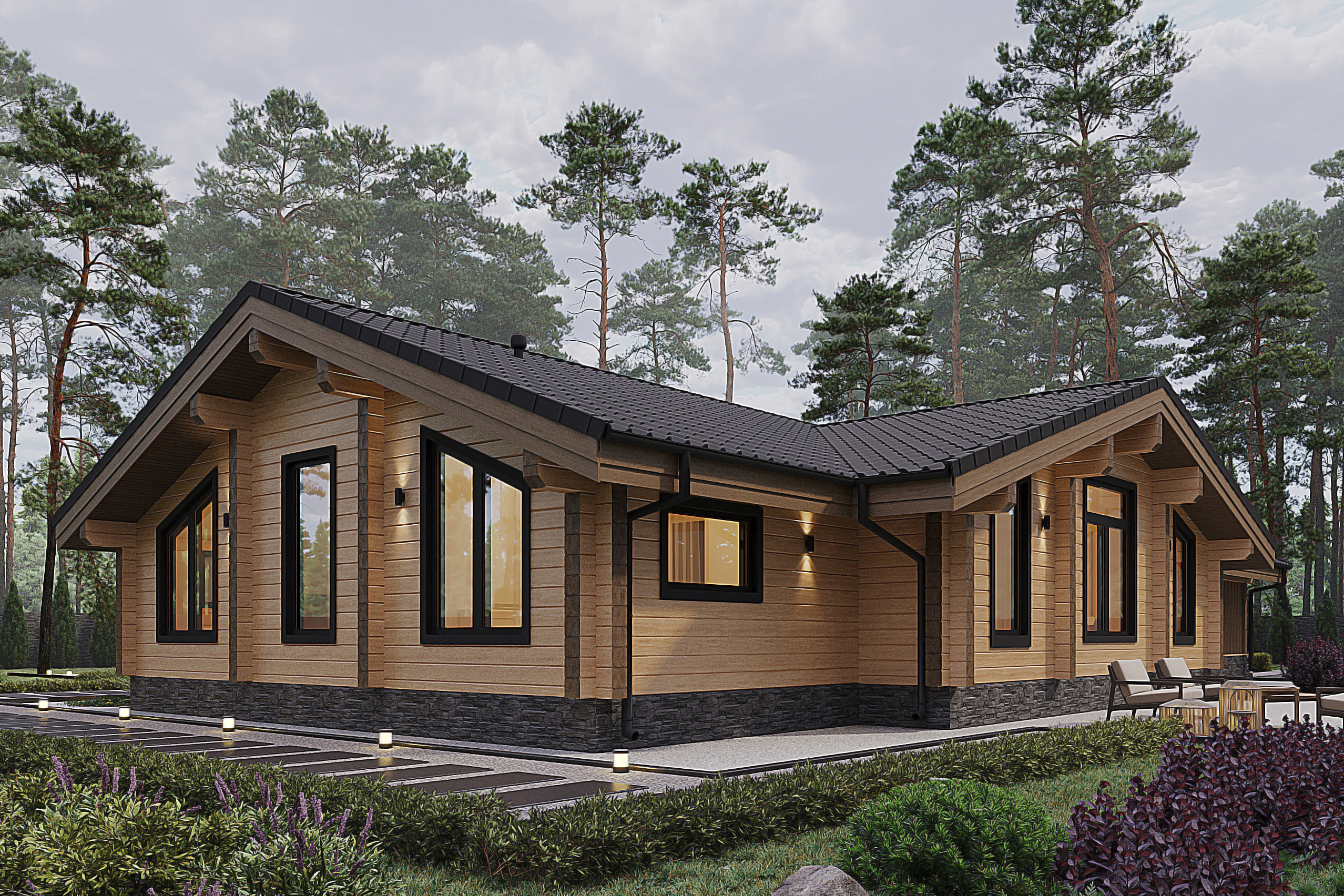 Дом из клееного бруса VZ-498